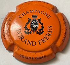 Capsule de Champagne LEGRAND Frères nom en cercle (4. orange et noir)