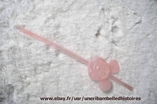 Paille plastique mickey - paille, en