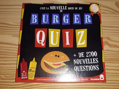 Jeu société burger quiz - jeu,