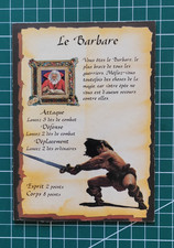 Heroquest : carte personnage