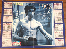 BRUCE LEE  POSTER DE MAGAZINE CALENDRIER 1998 KARATE BUSHIDO 42X56CM