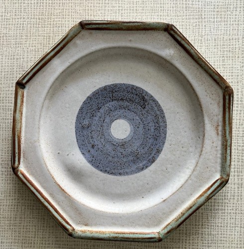 Assiette octogonale vintage - assiette,