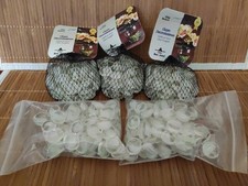 Lot De 5 Fillets de Galets cailloux en verre 250g Blancs Transparent-Décoration 