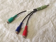 Prise auxiliaire Stéréo male à 3 prises femelles RCA Mini cable audio