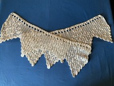 Cantonnière ou bas de rideau, coton blanc fait main…