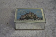 ANCIENNE BOITE A BIJOUX AVEC FACETTE MIROIR BISEAUTE DU MONT SAINT ST MICHEL