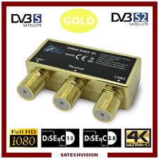 Commutateur DiSEqC 2/1 Gold ARLI, 2 Entrées Satellites 1 Sortie Récepteur