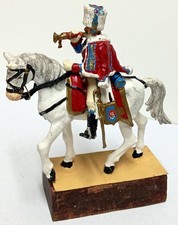 ALMIRALL FIGURINE PREMIER EMPIRE CHASSEURS A CHEVAL DE LA GARDE TROMPETTE Plomb