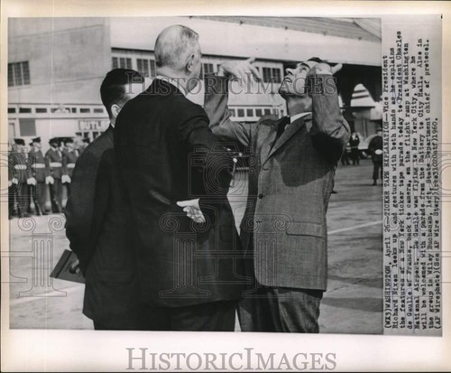 1960 press photo french pres - press,