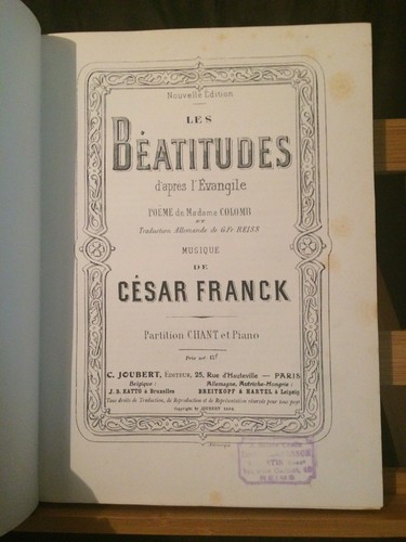 César franck béatitudes - franck,