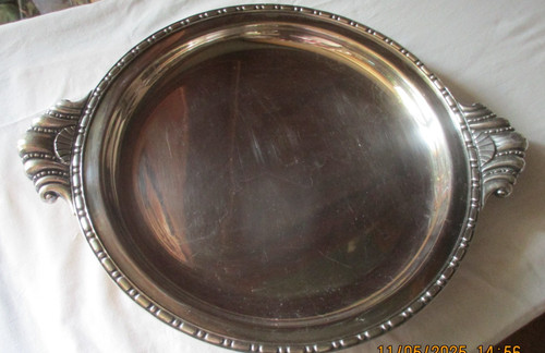 Superbe plateau rond en - rond,