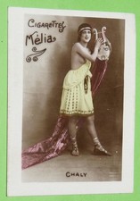 PHOTO 1910 CIGARETTES CARD MELIA FEMME CHALY