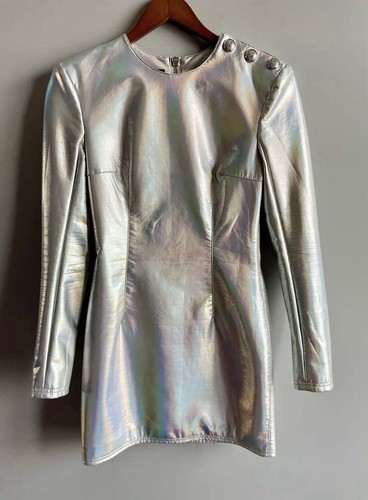 Robe balmain argenté - robe,