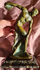 Sculpture statue en bronze plein " Le Discobole "  par Max LE VERRIER éditeur