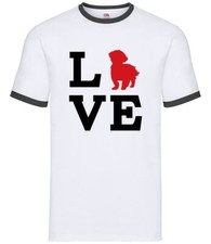 Amour Lhassa Apso Chien Silhouette - Hommes Contraste - Chiot Animal