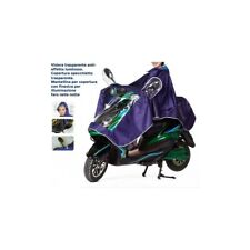 Veste imperméable pour la pluie moto et vélo unisexe avec visière réfléchissante