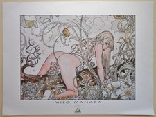 Affiche - Milo Manara . Dans la forêt. Démons et merveilles . 60x80