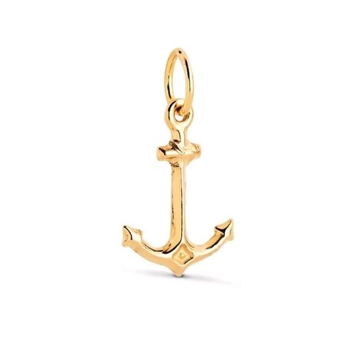 Pendentif 18k 750 mls ancre - or,