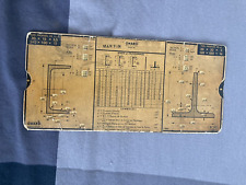 Abaque Règle De Calcul Omaro ancien poutrelles en I ET FERS PROFILES