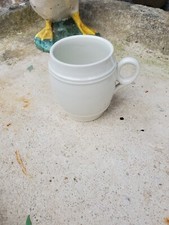 petit pot ou tasse kg luneville vaisselle shabby blanc