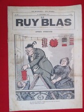 Début XXe siècle Lot de 14 Journaux LE RUY BLAS Revue satirique