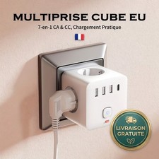 Multiprise 3 Prises + 3 USB +