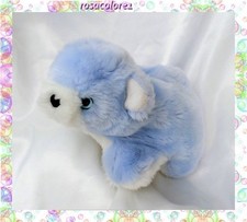 Doudou Peluche Loutre Bleu Et