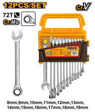 INGCO - Jeu de 12 clés mixtes