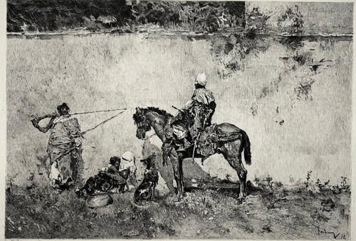 Souvenir maroc gravure - maroc, eau