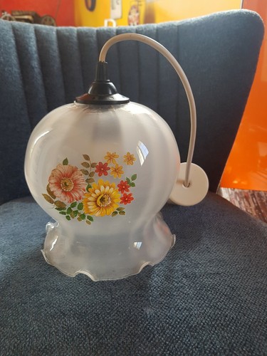 Ancien lustre suspension verre - lustre,