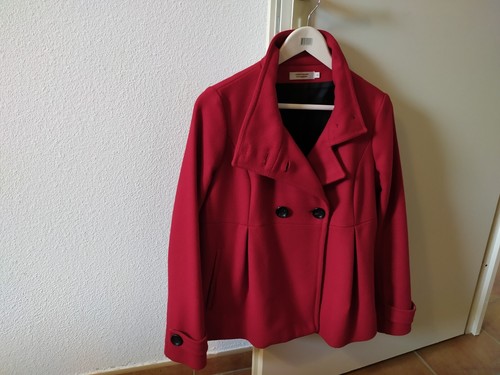 Veste rouge bordeau - 65, laine