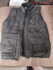 Veste kaki sans manches pour chasse et pêche