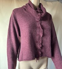 Rundholz Cardigan Laine Wine L