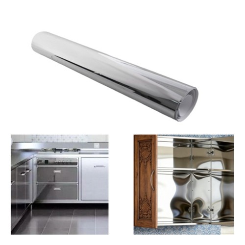 Autocollant miroir argenté