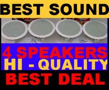 (4-PACK)  CEILING / IN WALL - 8" HI QUALITY SPEAKERS