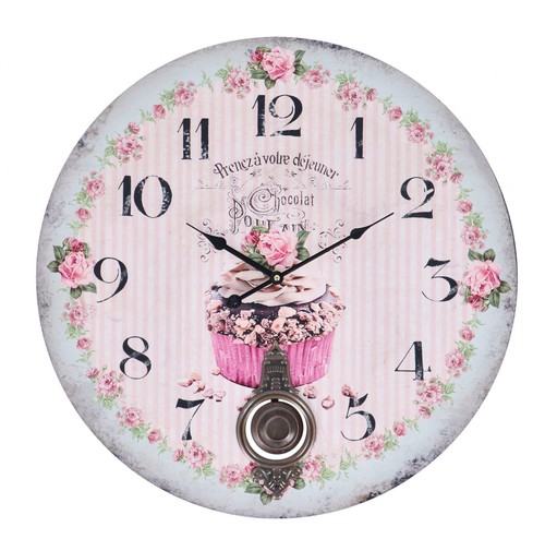 Horloge murale ronde pendule - murale,