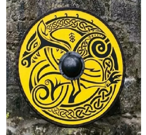 Bouclier viking guerrier - viking, 24"