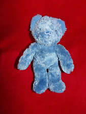 Doudou Peluche Ours Bleu Ajena 22 cm Etat Neuf