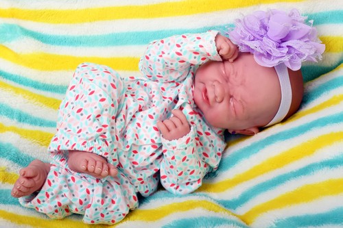 Crying american reborn baby - crying,