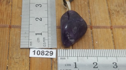 Pendentif amethyste cordon - +,