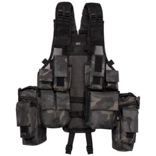 Brandit Gilet Tactique Militaire Airsoft Armée Sécurité MOLLE Combat Dark Camo