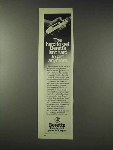 1976 beretta a301 - 1976, ad