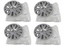 SET 4X ORIGINAL ENJOLIVEUR DE ROUE 15" CITROEN BERLINGO III 98136143VV ARGENTE