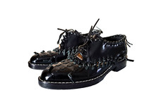 LOUIS VUITTON - DERBIES - CUIR VERNIS NOIR - Défilé été 2016 - pointure 39eu