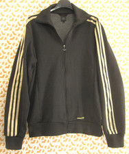 Veste Adidas Originals Noir et bandes Or Jacket trefoil Homme vintage - M