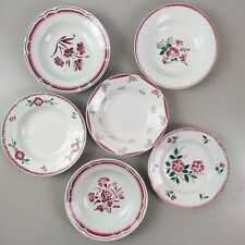 Assiettes Creuses Assorties Digoin Sarreguemines Badonviller 1940-1950