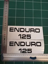 Yamaha dtmx 1978 stickers autocollants "noir" vintage  Enduro 125 (La paire)