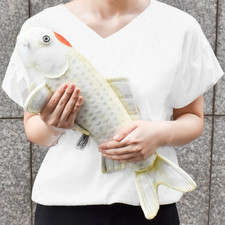 Peluche poisson Hansa KOI 52 cm BH8278 Tancho Nishikigoi réaliste