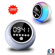 Réveil alarme radio FM Bluetooth Lumineux RGB P12 Enceinte bluetooth