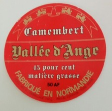 Vieille Étiquette de Camembert, VALLÉE d'AUGE